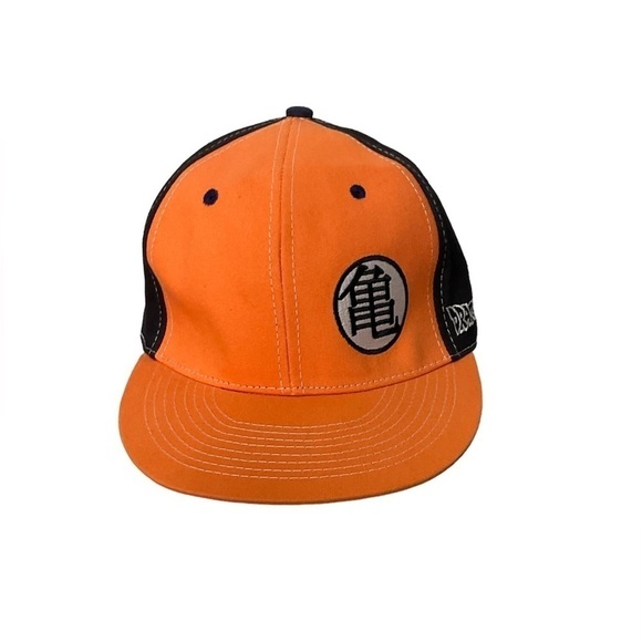 Toei Animation Funimation Dragon Ball Z Baseball Hat Black Orange SnapBack - Picture 1 of 9